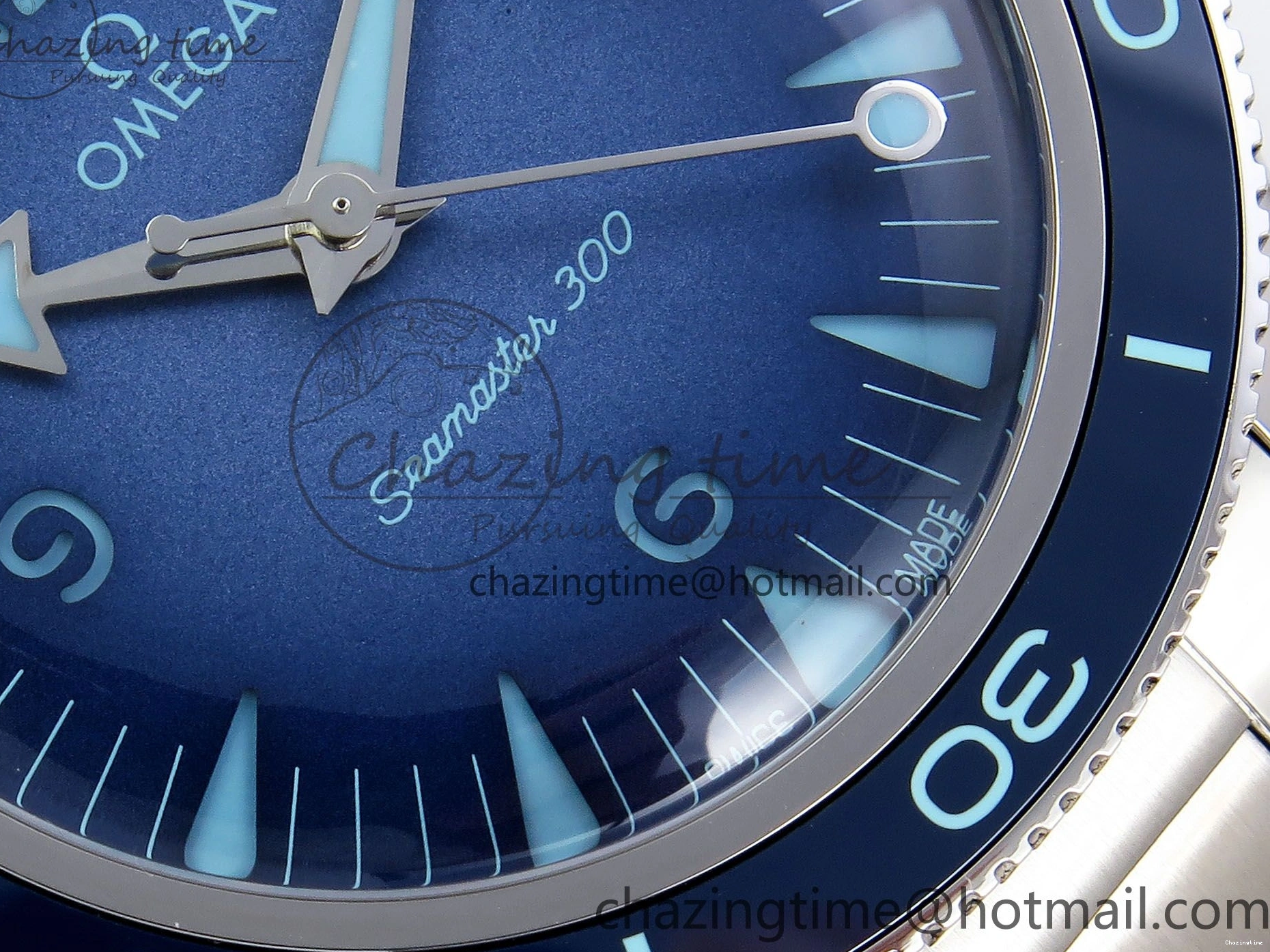 0504 Seamaster 300 Heritage VSF 1:1 Best Edition Blue Dial on SS Bracelet A8912 Super Clone Packable 7716